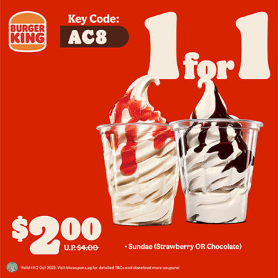 Burger king milkshake coupon
