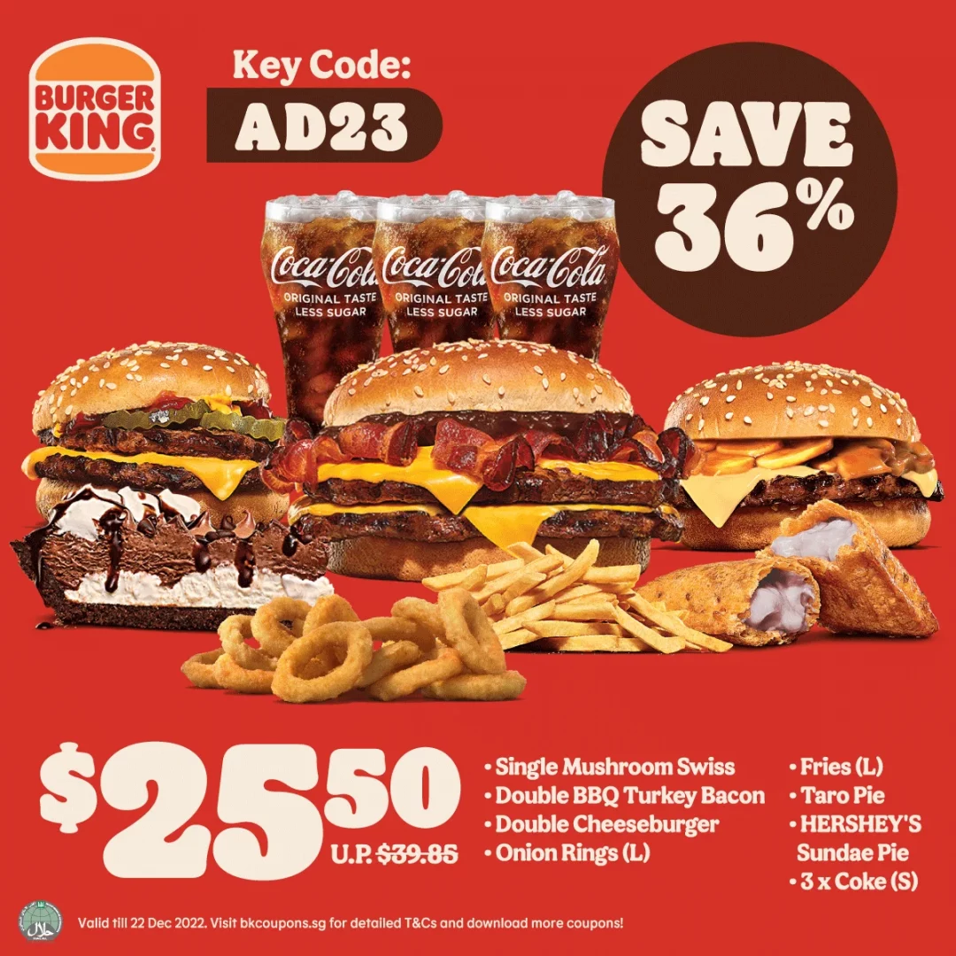 BURGER KING® Coupon Discounts up to 35% off Bundle Deals