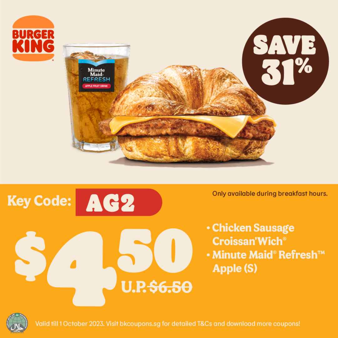 BURGER KING® Coupon Discounts up to 50 off Breakfast Menu