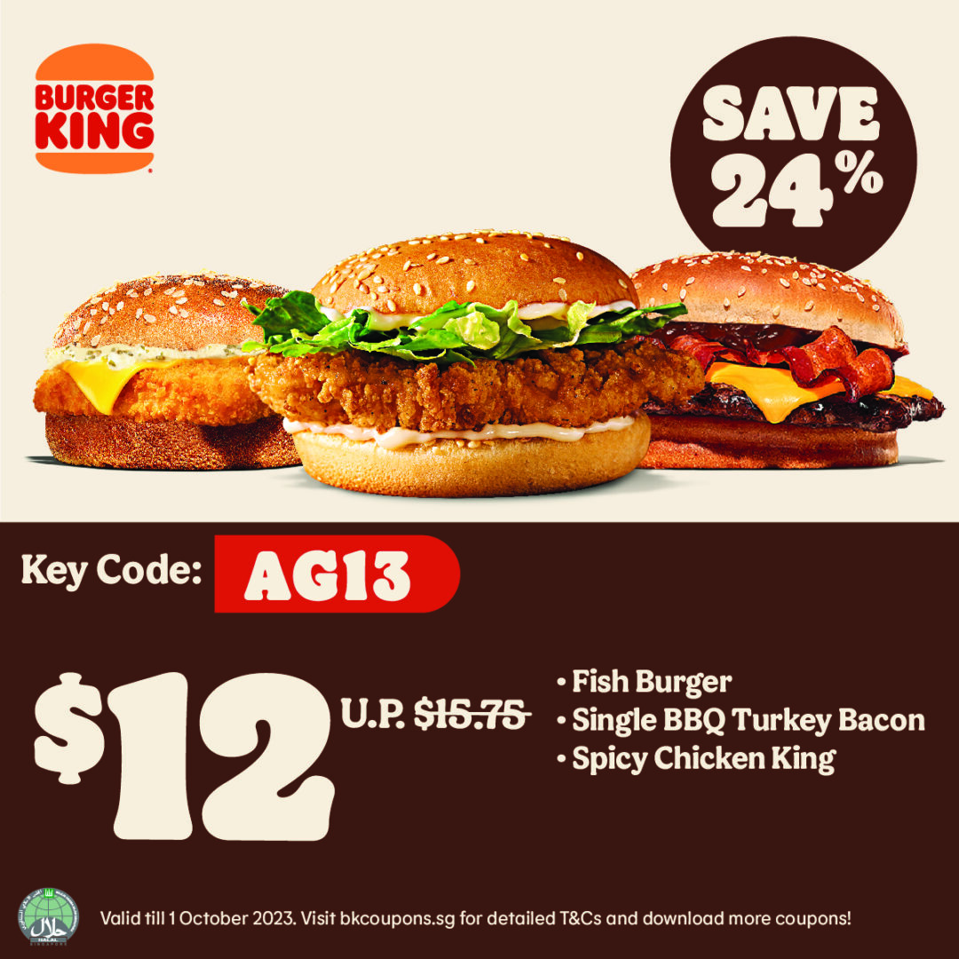 BURGER KING® Coupon Discounts up to 50 off Burgers & Meals